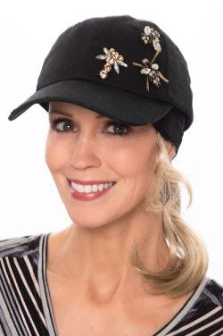 Bejeweled Bumblebee Baseball Cap | Baseball Caps or Women