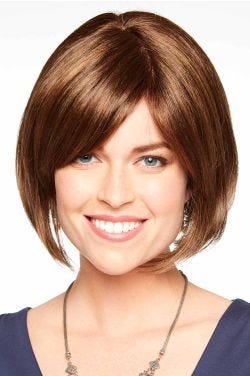 Cardani Classic Bob Wig with Long Bangs | Double Monofilament | Mono Top
