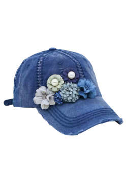 Floral Bouquet Bejeweled Cap | Bejeweled Baseball Caps