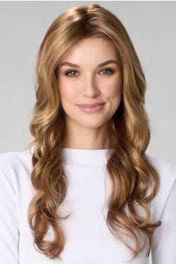 Long wavy wig with face framing
