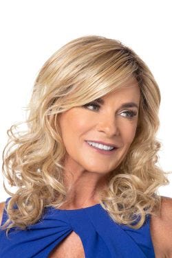 Large Beachy Wave Wig by Toni Brattin | Heat Resistant -Light Blonde