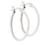 Classic Sterling Silver 1" Hoop Earrings