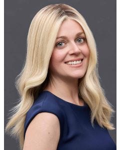 Top Form Lace 14 Inch Human Hair Topper by Jon Renau | Remy Human Hair, Lace Front, Mono