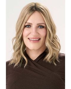 Barely There 12-14 Inch Wavy Hair Topper by Envy | Lace Front, Mono, Heat Friendly