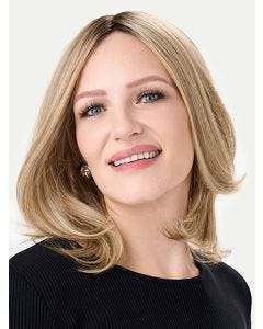 Barely There 12-14 Inch Straight Hair Topper by Envy | Lace Front, Mono, Heat Friendly