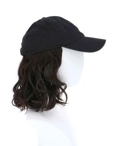 Baseball Cap with Hair | Cardani Beach Waves Baseball Hat with Hair
