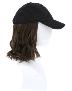 Baseball Cap with Hair | Cardani Beach Waves Baseball Hat with Hair