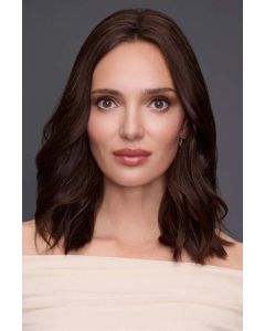 EasiPart Medium Human Hair 14” Hair Topper by Jon Renau | Remy Human Hair, Monofilament