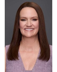 EasiPart XL Wide 14" Hair Topper by Jon Renau | Remy Human Hair, Monofilament