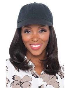 Juliette Baseball Cap with Hair by Cardani | Heat Friendly Long Hair Hat