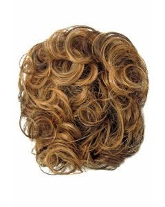 Image of a curly light auburn wiglet for hair loss