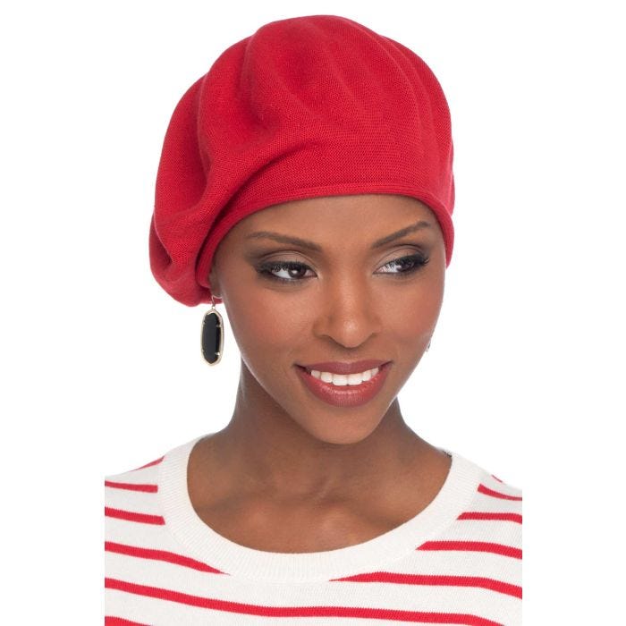 Parkhurst Cotton Beret | Womens Knitted French Beret Hat
