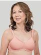 134 Satin Trim T-Shirt Mastectomy Bra by American Breast Care | Seamless Pocketed Bra for Everyday Wear