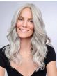 16 Inch Au Naturel Waves Topper by Hairdo | Monofilament Part, Heat Friendly