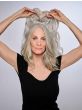 16 Inch Au Naturel Waves Topper by Hairdo | Monofilament Part, Heat Friendly