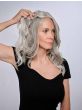 16 Inch Au Naturel Waves Topper by Hairdo | Monofilament Part, Heat Friendly