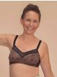 Brooke Wire-Free V Neck Mastectomy Bra by Amoena | Smooth Pocketed Bra for Everyday Wear