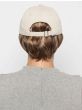 Baseball Cap with Hair: 8284 Tapered Hat Beige by Henry Margu