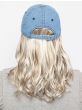 Baseball Cap with Hair: 8290 Wavy Hat Denim by Henry Margu