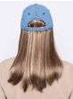 Baseball Cap with Hair: 8291 Long Hat Denim by Henry Margu