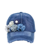 Floral Bouquet Bejeweled Cap | Bejeweled Baseball Caps