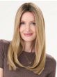 Barely There 16-18 Inch Straight Hair Topper by Envy | Lace Front, Mono, Heat Friendly