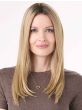 Barely There 16-18 Inch Straight Hair Topper by Envy | Lace Front, Mono, Heat Friendly