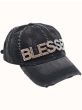 Bejeweled Blessed Baseball Cap | 100% Cotton Baseball Hat for Women