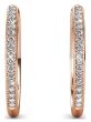 Bianca 25mm Crystal Hoop Earrings by Cate & Chloe | 18K Gold Plated, Swarovski Crystals