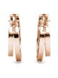 Corina Double Row 20mm Hoop Earrings by Cate & Chloe | 18K Gold Plated, Swarovski Crystals