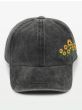 Sunflower Embroidered Baseball Cap | Cotton Baseball Cap for Women