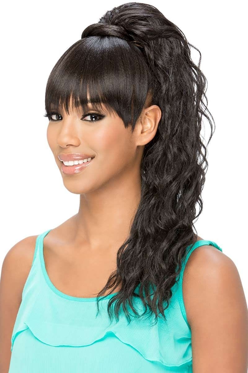 BPKennedei Bang and Ponytail by Vivica Fox Clip On Ponytail & Bangs