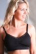 Joy Bra 9043 | Lace-Trim V-Neck Mastectomy Bra | Pocketed Wire-Free Bra with Removable Inserts