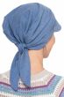 UPF Adeline Visor Headwrap | Cardani 100% Cotton Pre-Tied Scarf with Brim | UPF 50+ Sun Protection
