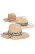 Andie Embroidered Ikat Band Fedora Hat | Stylish UPF 50+ Sun Hats for Women