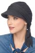 Bailey Newsboy Head Wrap Scarf | 100% Organic Cotton Pre-Tied Scarf with Brim