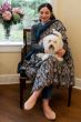 Cardani Luxury Bamboo Lap Blanket | Bamboo Viscose & Organic Cotton Double Layer Blanket