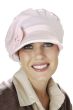 baseball cap with detachable bow in pink for cancer patients and women with hair loss