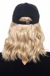 Baseball Cap with Hair | Cardani Beach Waves Baseball Hat with Hair