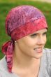 cotton batik print headwrap for chemo and hair loss