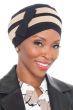 Criss Cross Turban by Cardani | Bamboo Cap with Detachable Bow