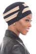 Criss Cross Turban by Cardani | Bamboo Cap with Detachable Bow