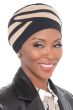 Criss Cross Turban by Cardani | Bamboo Cap with Detachable Bow