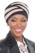 Criss Cross Turban by Cardani | Bamboo Cap with Detachable Bow