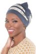 Criss Cross Turban by Cardani | Bamboo Cap with Detachable Bow