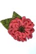 Hand Crocheted Aster Flower Brooch Pin | Hat & Headwear Accessory