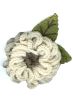 Hand Crocheted Aster Flower Brooch Pin | Hat & Headwear Accessory