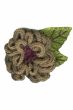 Hand Crocheted Aster Flower Brooch Pin | Hat & Headwear Accessory