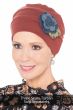 Hand Crocheted Camellia Flower Brooch Pin | Hat & Headwear Accessory