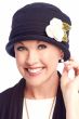 Hand Crocheted Carnation Flower Brooch Pin | Hat & Headwear Accessory